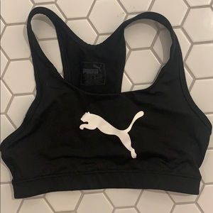 Black puma sports bra